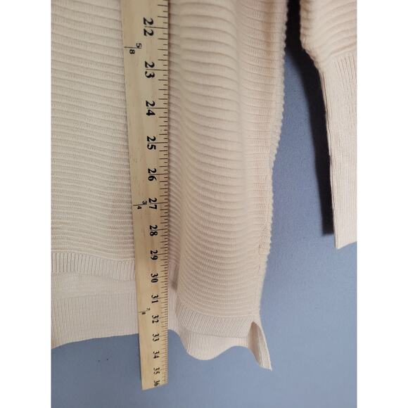 Womens Waffle Knit Sweatshirt Casual Loose Long Sleeve Henley Button V Neck XL - Picture 7 of 10